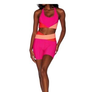 NWT Beach riot Cora bike short and bra
